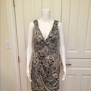 Catherine Malandrino Draped Print Dress